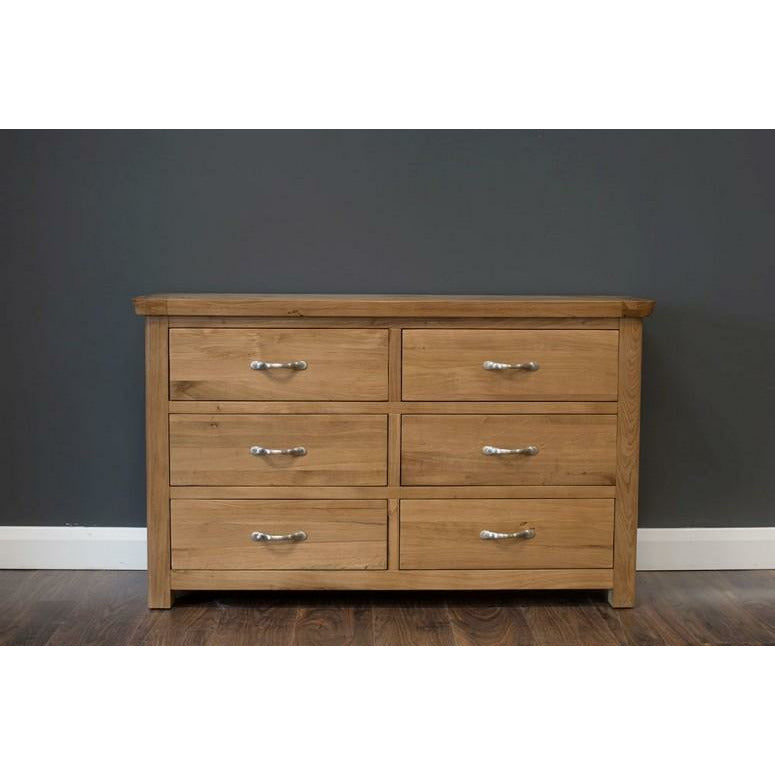 Manhattan Oak Chest of Drawers (6 Drawer)