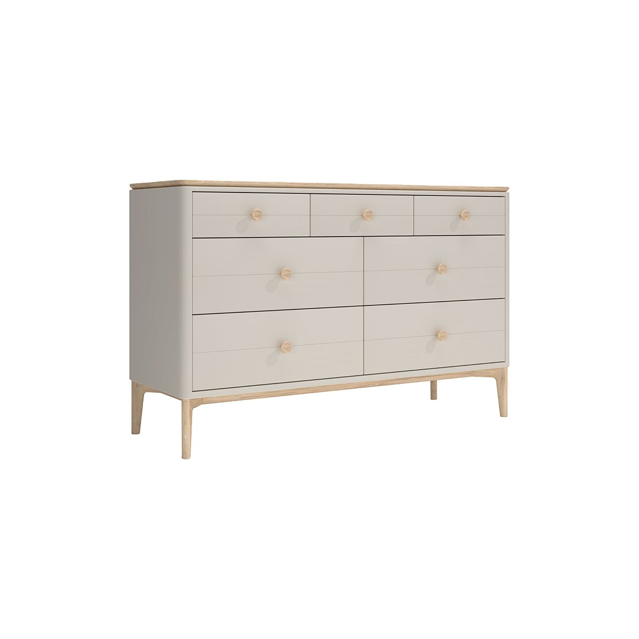 Diego -Wide Chest Of Drawers  - Cashmere Oak