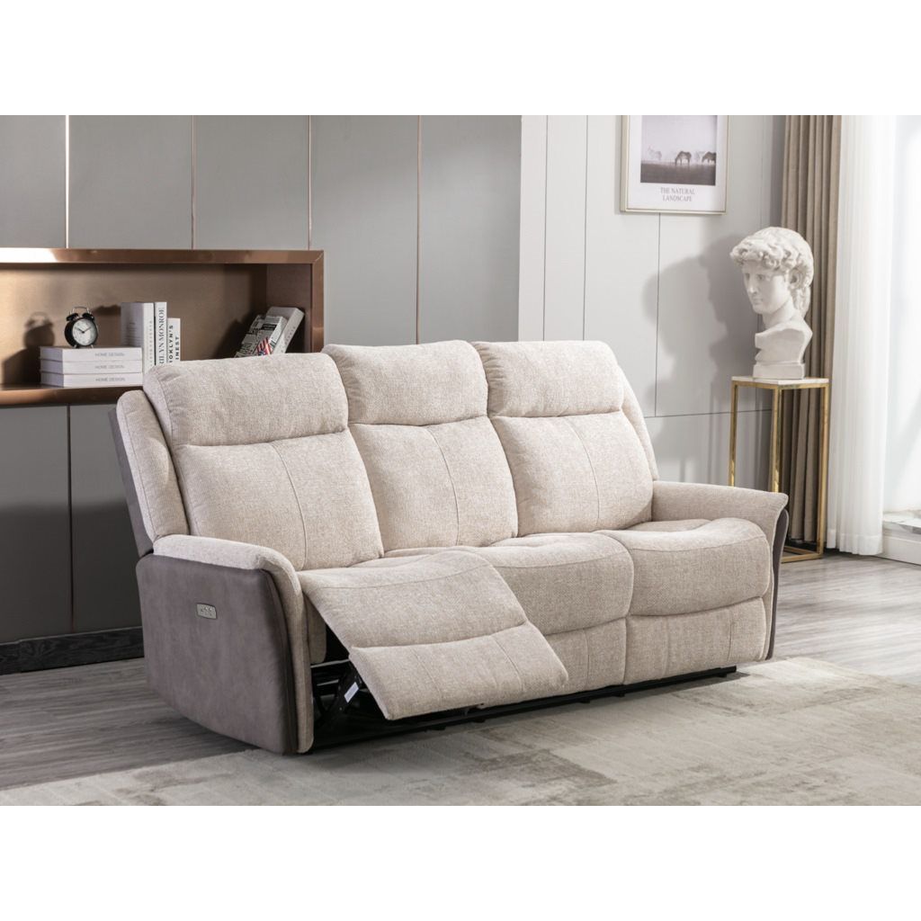 Nala  Electric Recliner Sofa Range -  Fusion Beige fabric
