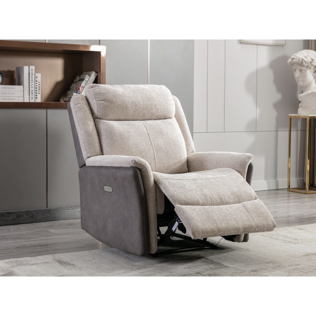 Nala  Electric Recliner Sofa Range -  Fusion Beige fabric
