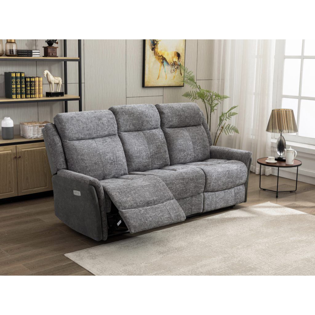 Nala  Electric Recliner Sofa Range -  Fusion Grey fabric