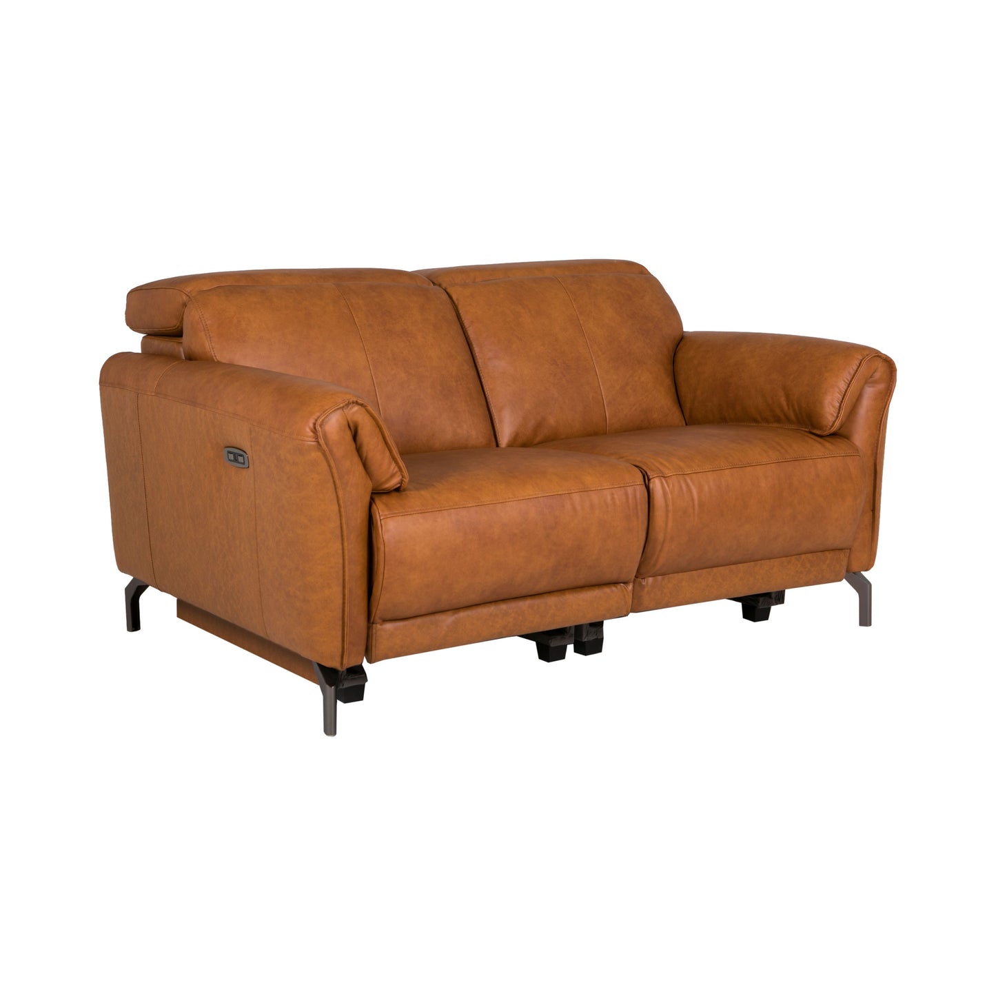 Santos Italian Leather  Electric Recliner sofa range -Tan