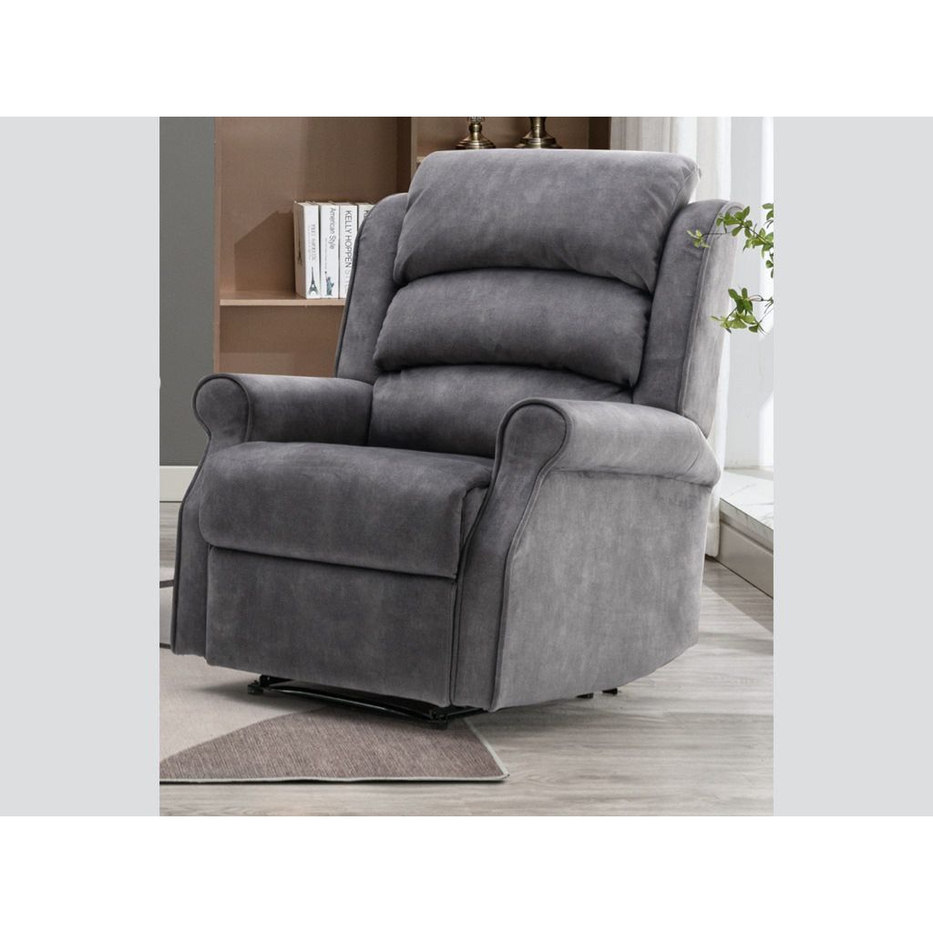 Nemo Electric Recliner Sofa Range -  Grey fabric