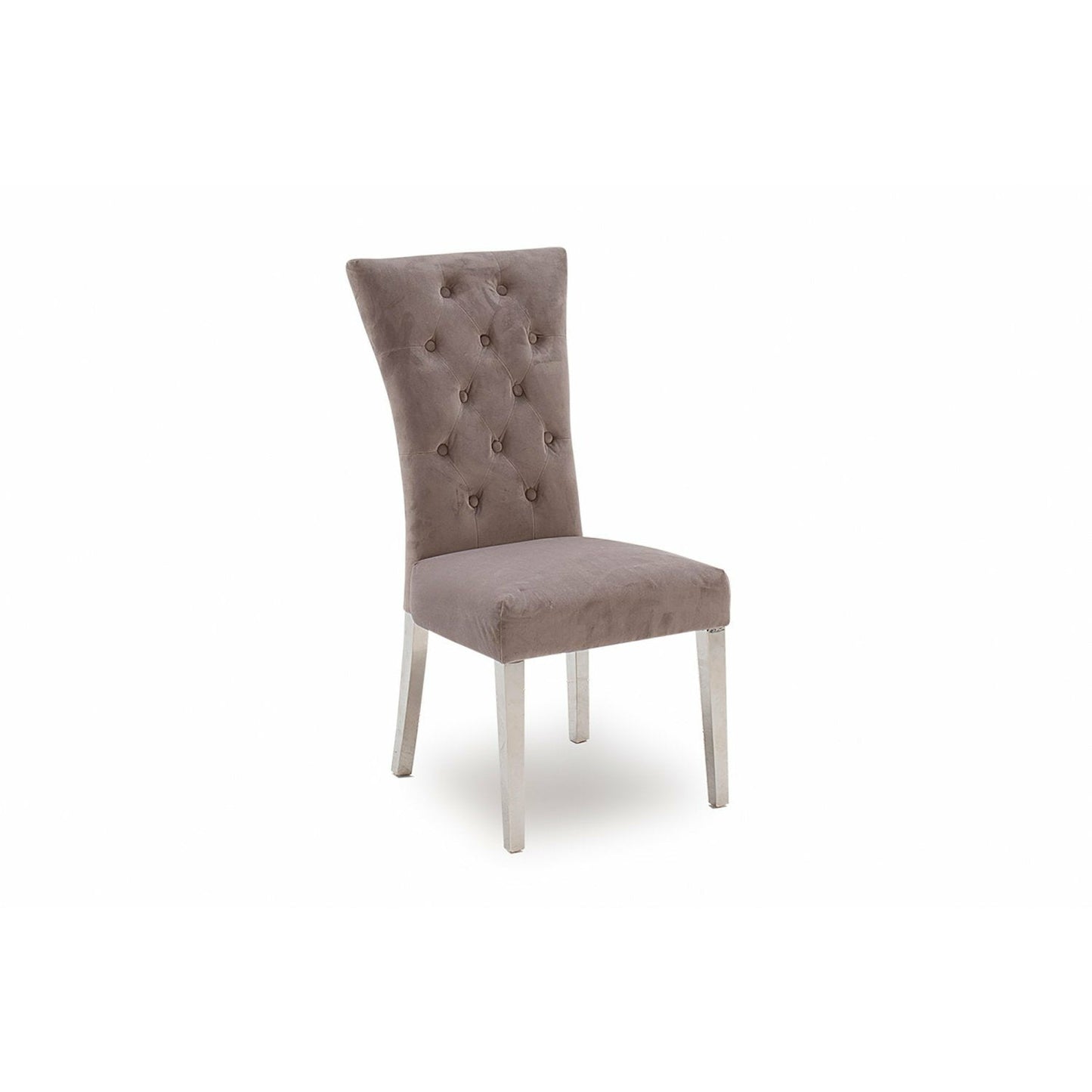 Pembroke Chair Chrome Legs Taupe