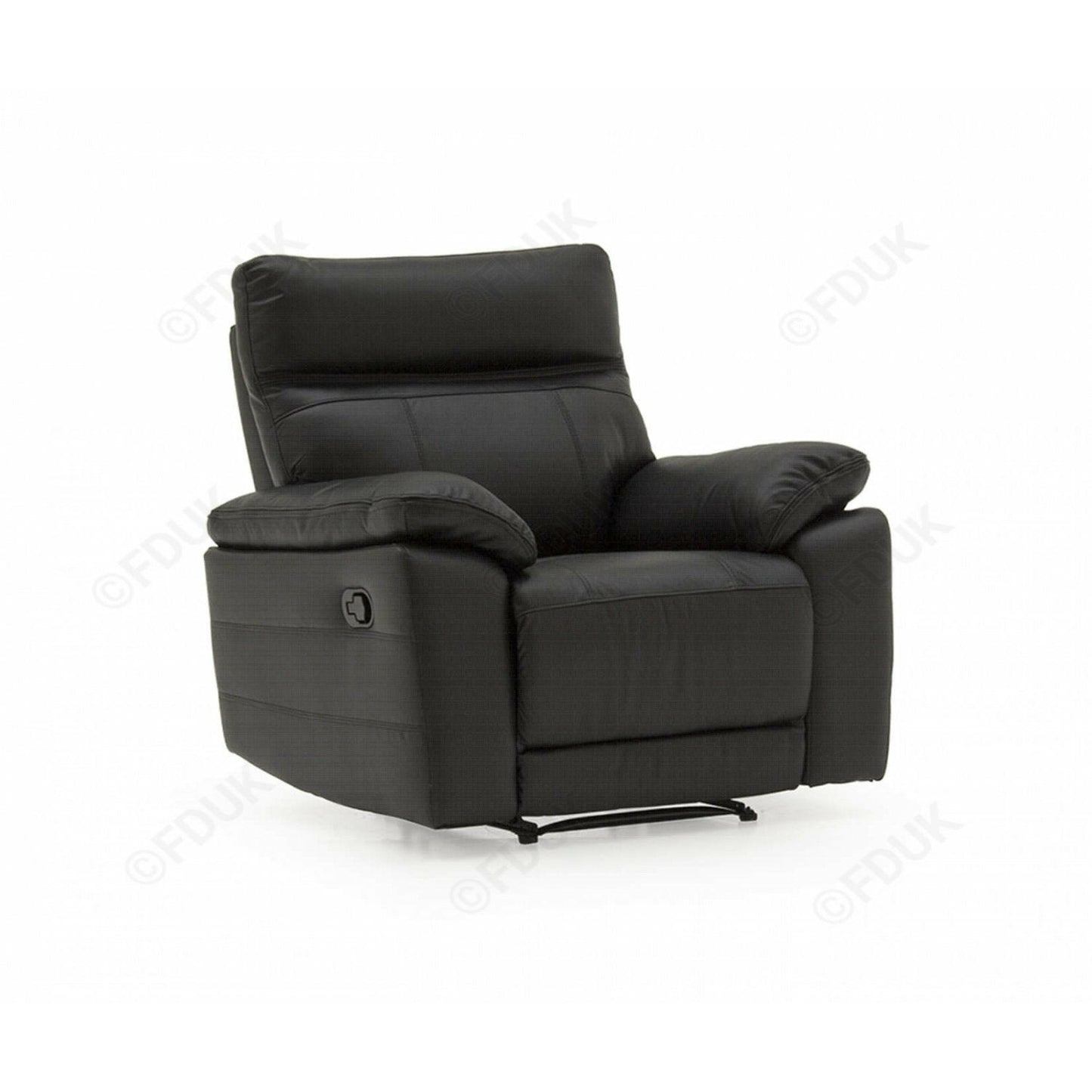 Lucca Armchair Black Recliner