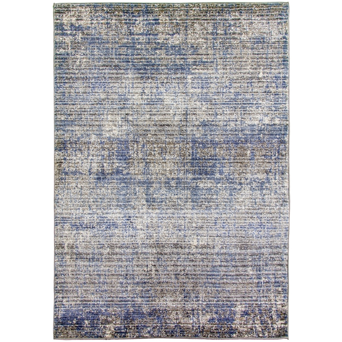 Grey Blue Abstract Rug - Mystique Bohemian