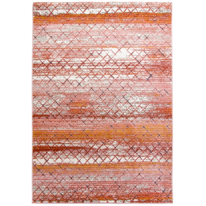 Pink Abstract Rug - Mystique Tetra