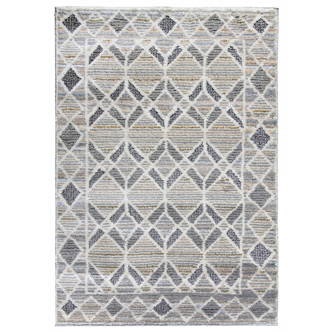 Beige Diamonds Geometric Rug - Lindos