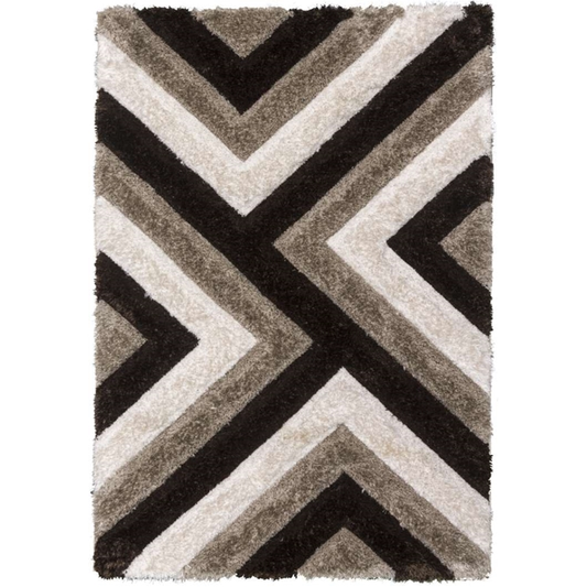 Luxus Cascade - 3D Shaggy Rug - Beige