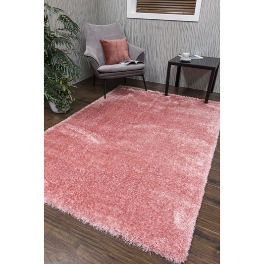 Blush Pink Shaggy Rug - Plush