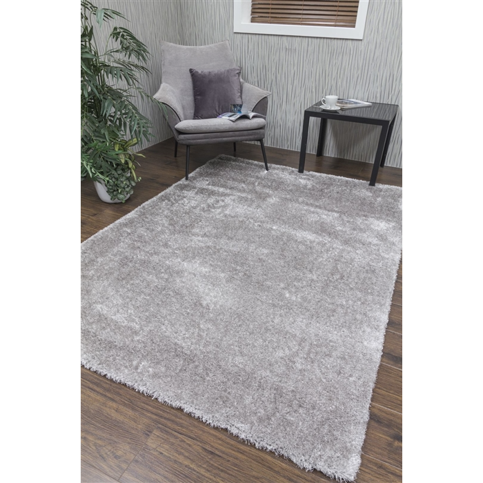 Grey Shaggy Rug - Plush