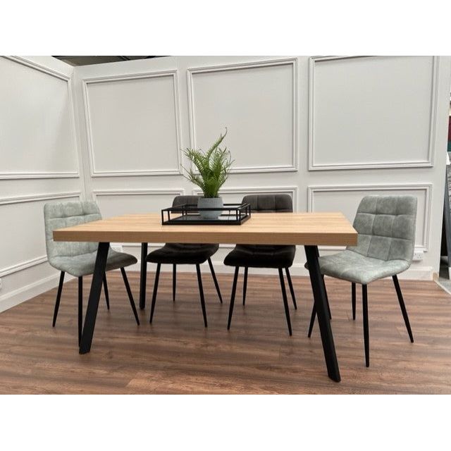 Freddy  Dining Table 1.6m Set  - Oak