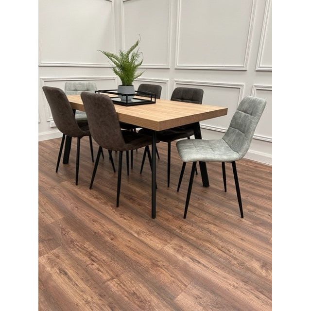 Freddy  Dining Table 1.6m Set  - Oak