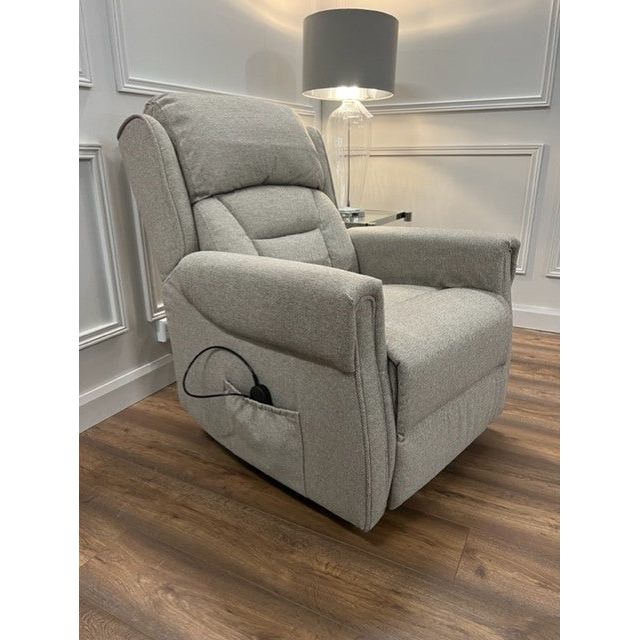 Sandy lift & tilt Dual Motor Armchair - Taupe Fabric