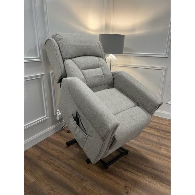 Sandy lift & tilt Dual Motor Armchair - Taupe Fabric