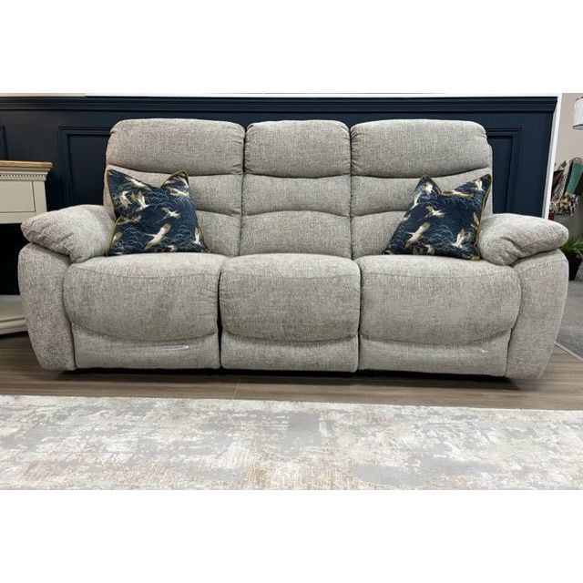 Lenny Electric Sofa Range  - Stone Chanel Fabric