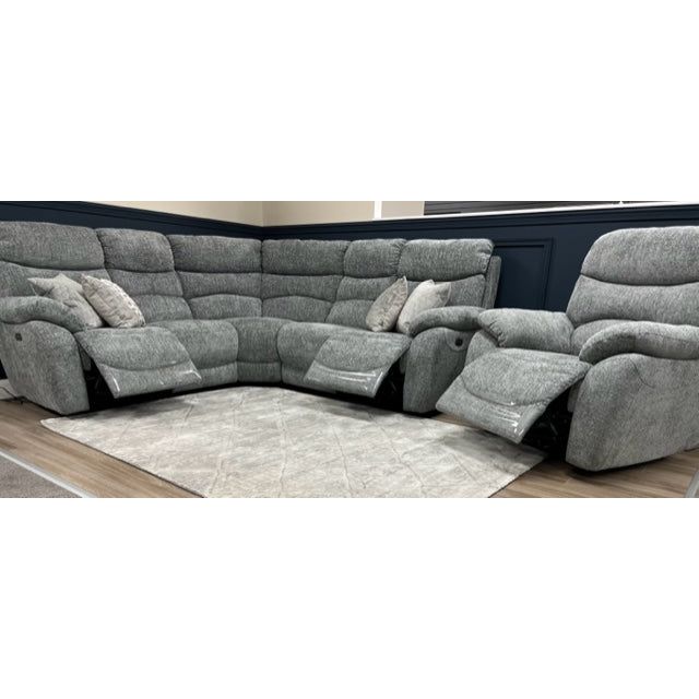 Lenny Electric Sofa Range  - Ash Chanel Fabric