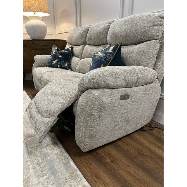 Lenny Electric Sofa Range  - Stone Chanel Fabric