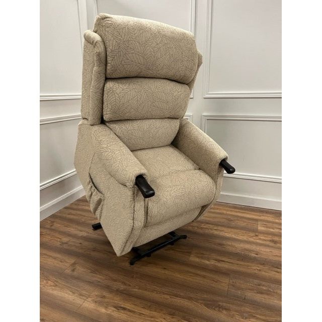 Harry lift & tilt Dual Motor Armchair - Beige  Fabric