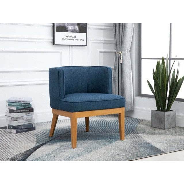 Lucile Chair Herringbone Blue