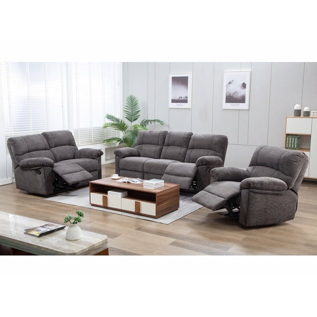 Maya 2 Seater Grey Chenille Fabric