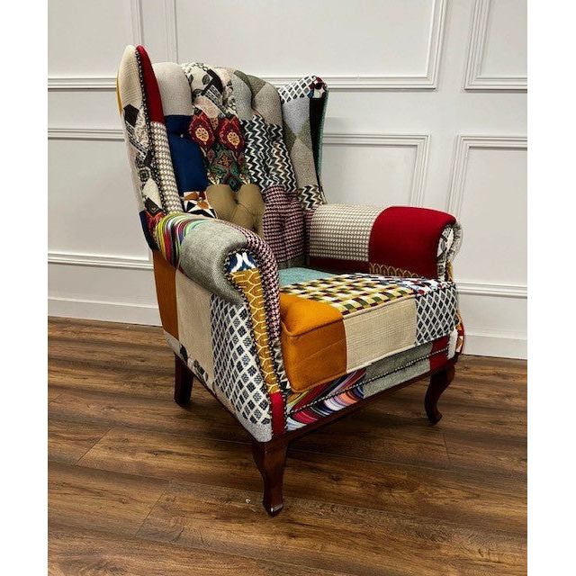 Patchwork Armchair - Red