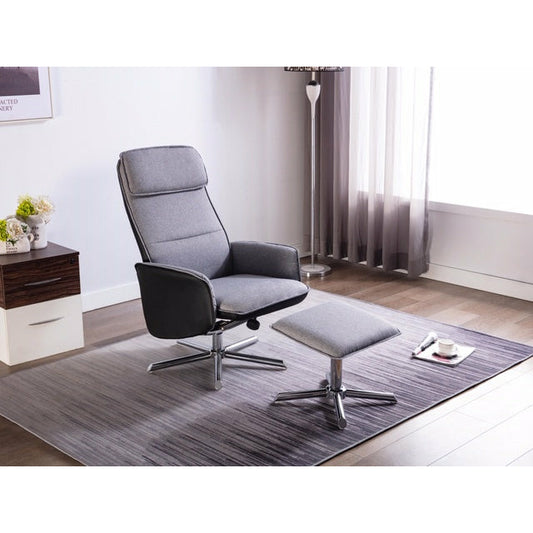 Alexis Swivel Recliner Chair & Stool