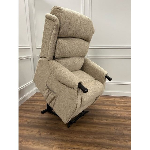 Harry lift & tilt Dual Motor Armchair - Beige  Fabric