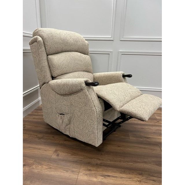 Harry lift & tilt Dual Motor Armchair - Beige  Fabric