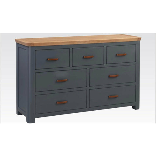 Canterbury Oak Tall Chest Midnight