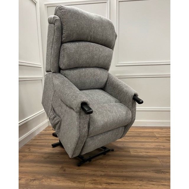 Harry lift & tilt Dual Motor Armchair - Grey  Fabric
