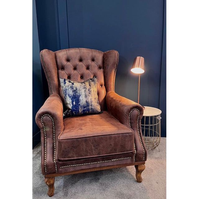 Queen Anne - Suede Brown