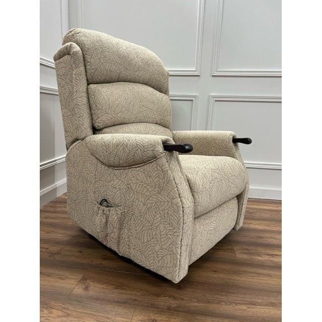 Harry lift & tilt Dual Motor Armchair - Beige  Fabric