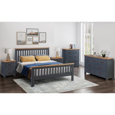 Canterbury Oak Tall Chest Midnight