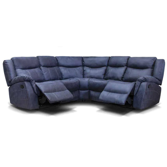 Nevada Corner Sofa  - Denim Suede Fabric