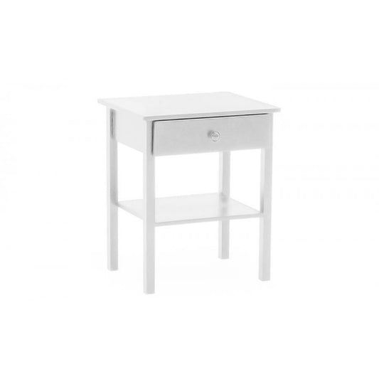 Salix Bedside Table White